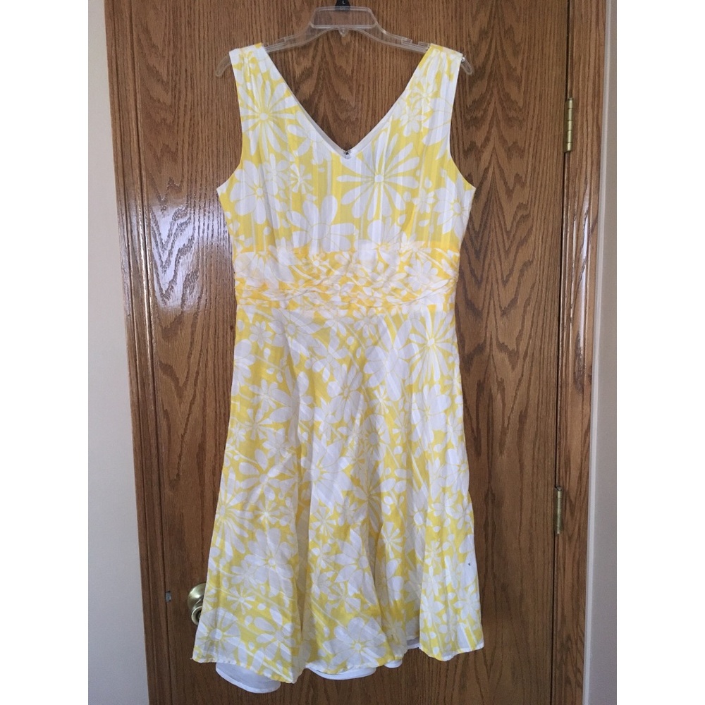 Yellow floral sundress